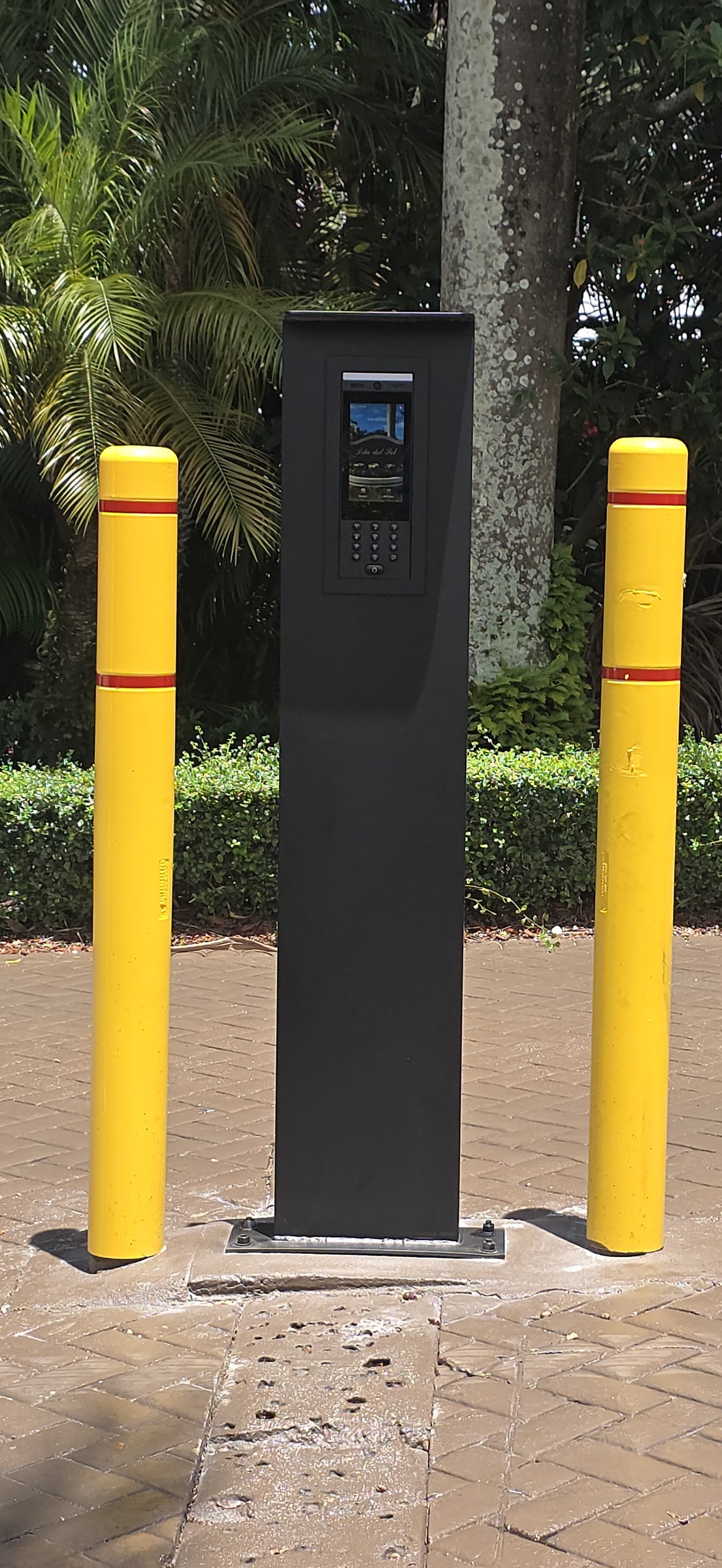Commercial Callbox Pedestal and Barrier Arm in Coral Gables FL