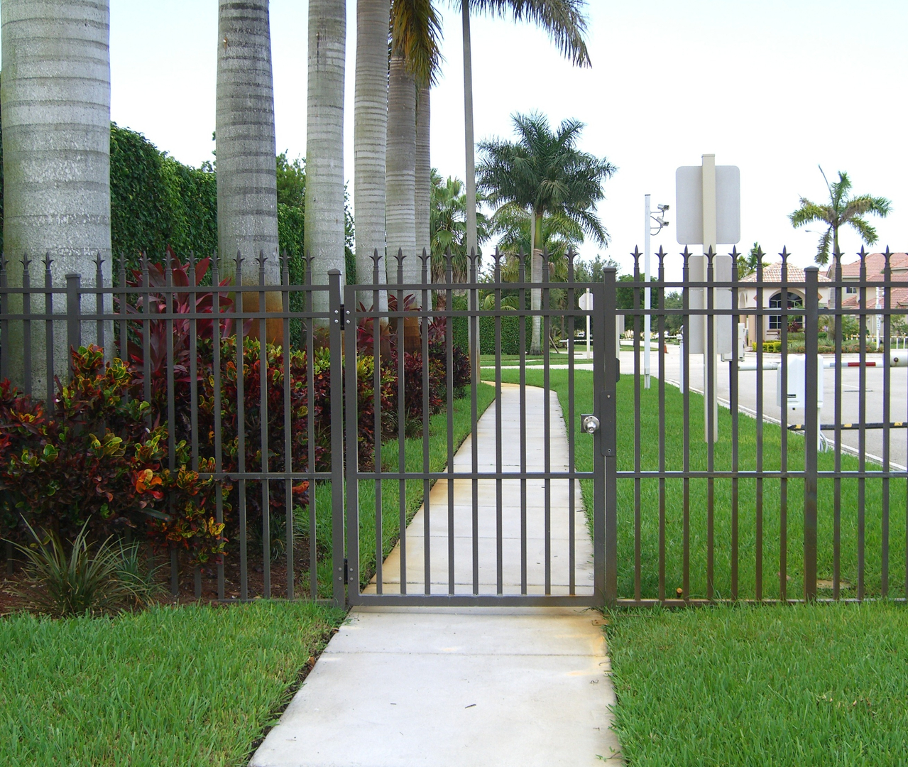 Architectural Walkway Gate and Security Fence in Pompano Beach FL