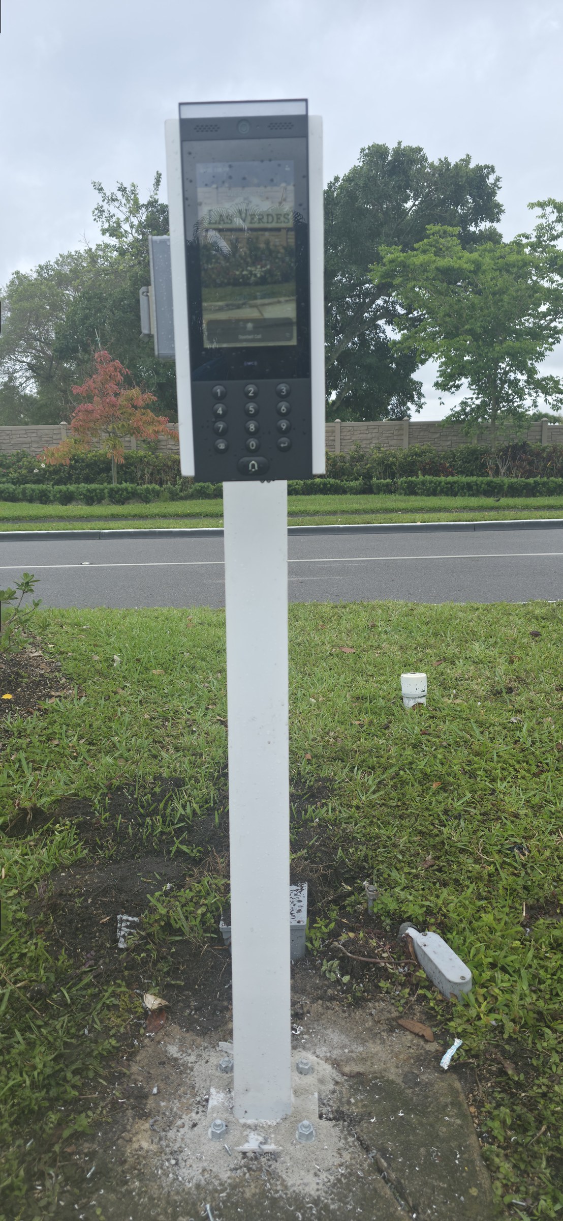 Dual Gooseneck Telephone Entry System Pedestal in Pompano Beach FL