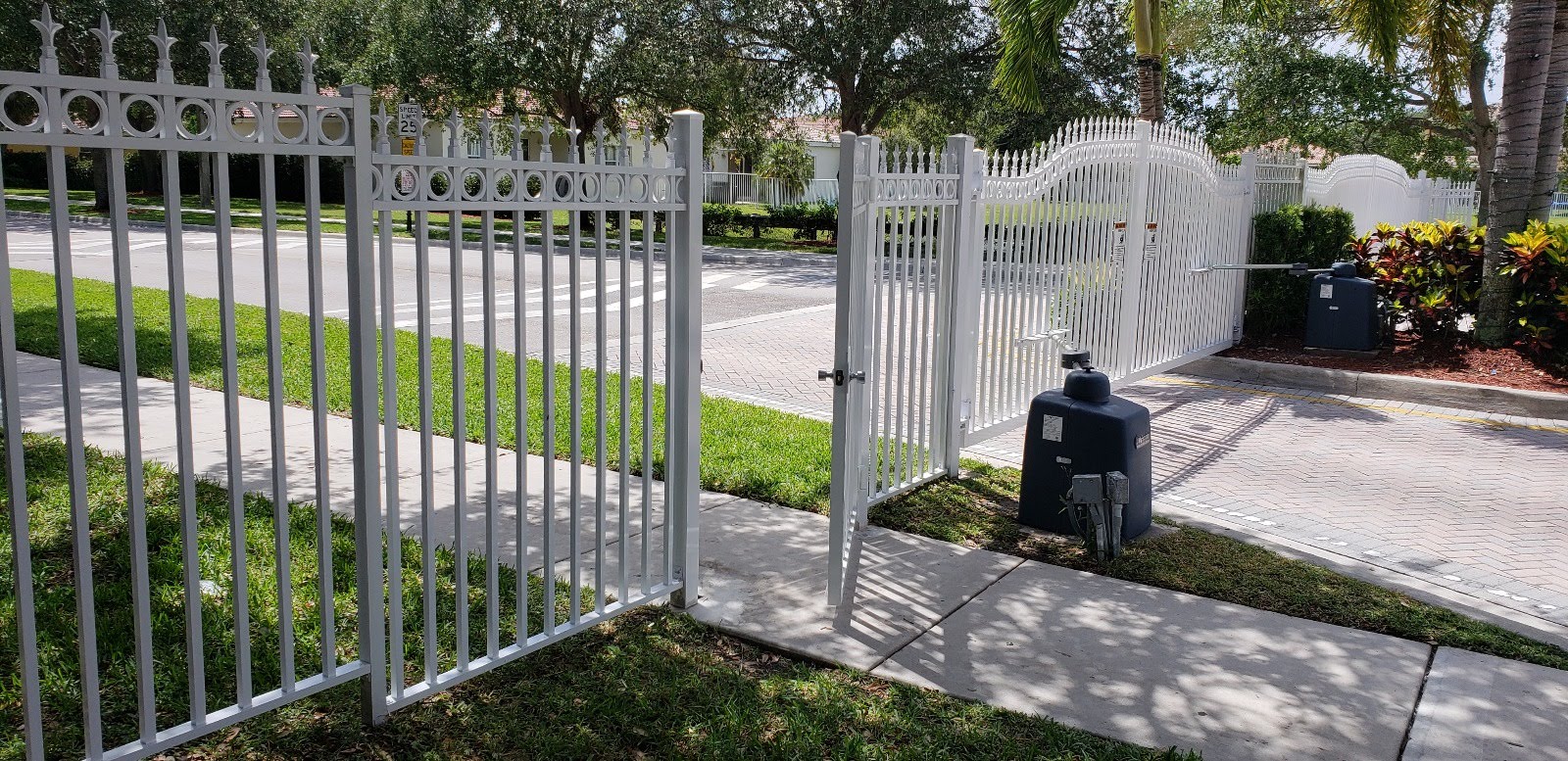 Automated Dual Swing Gate with Motor Operators in Coral Gables FL